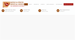 Desktop Screenshot of keeleandfinchdentaloffice.com
