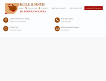 Tablet Screenshot of keeleandfinchdentaloffice.com